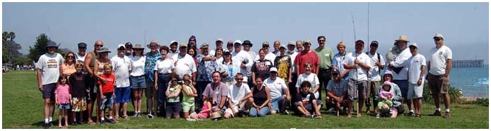 PFIC Get-Together, Goleta Pier,  July 2003.  Photo credit:  Rich Reano, webmaster,  www.pierfishing.com